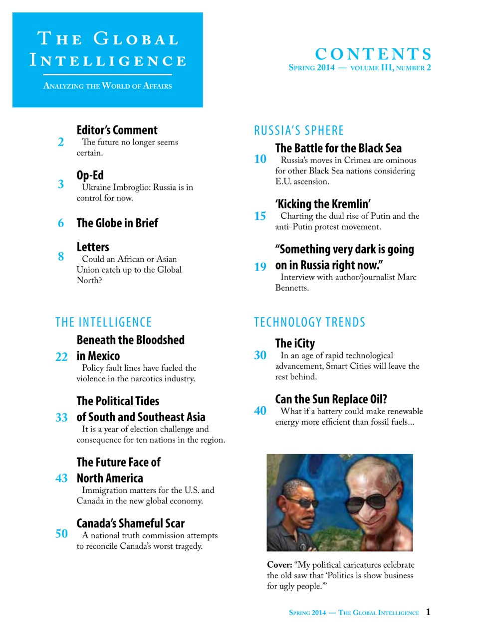 The Global Intelligence Preview Pages