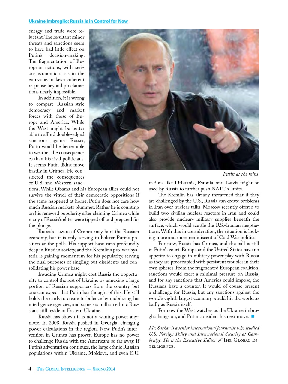 The Global Intelligence Preview Pages