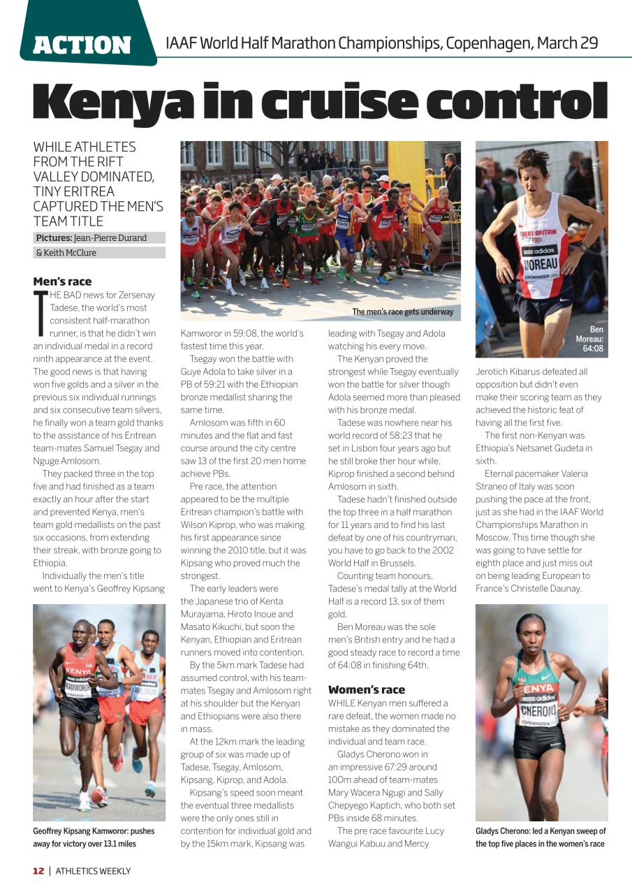AW – Athletics Weekly Magazine Preview Pages