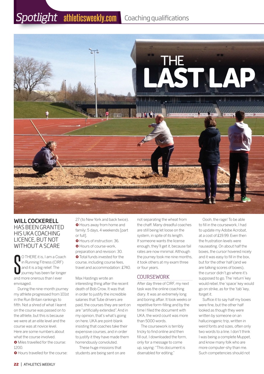 AW – Athletics Weekly Magazine Preview Pages