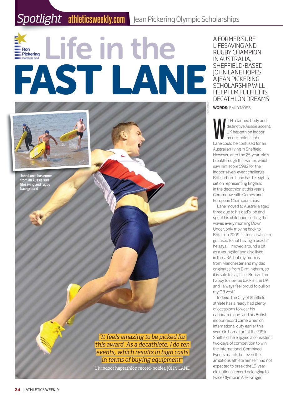 AW – Athletics Weekly Magazine Preview Pages