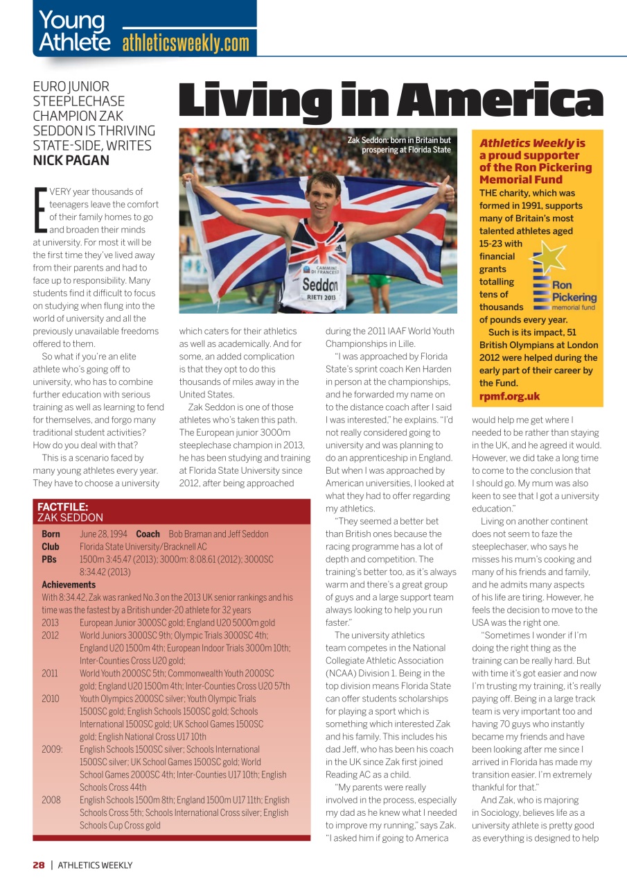 AW – Athletics Weekly Magazine Preview Pages