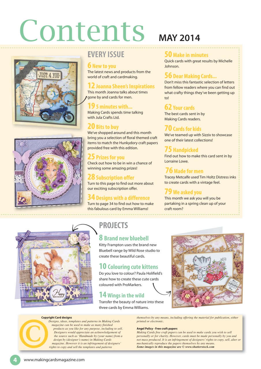 Making Cards & Papercraft Preview Pages