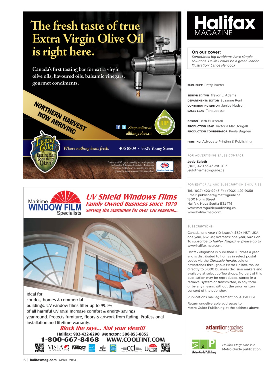 Halifax Magazine Preview Pages
