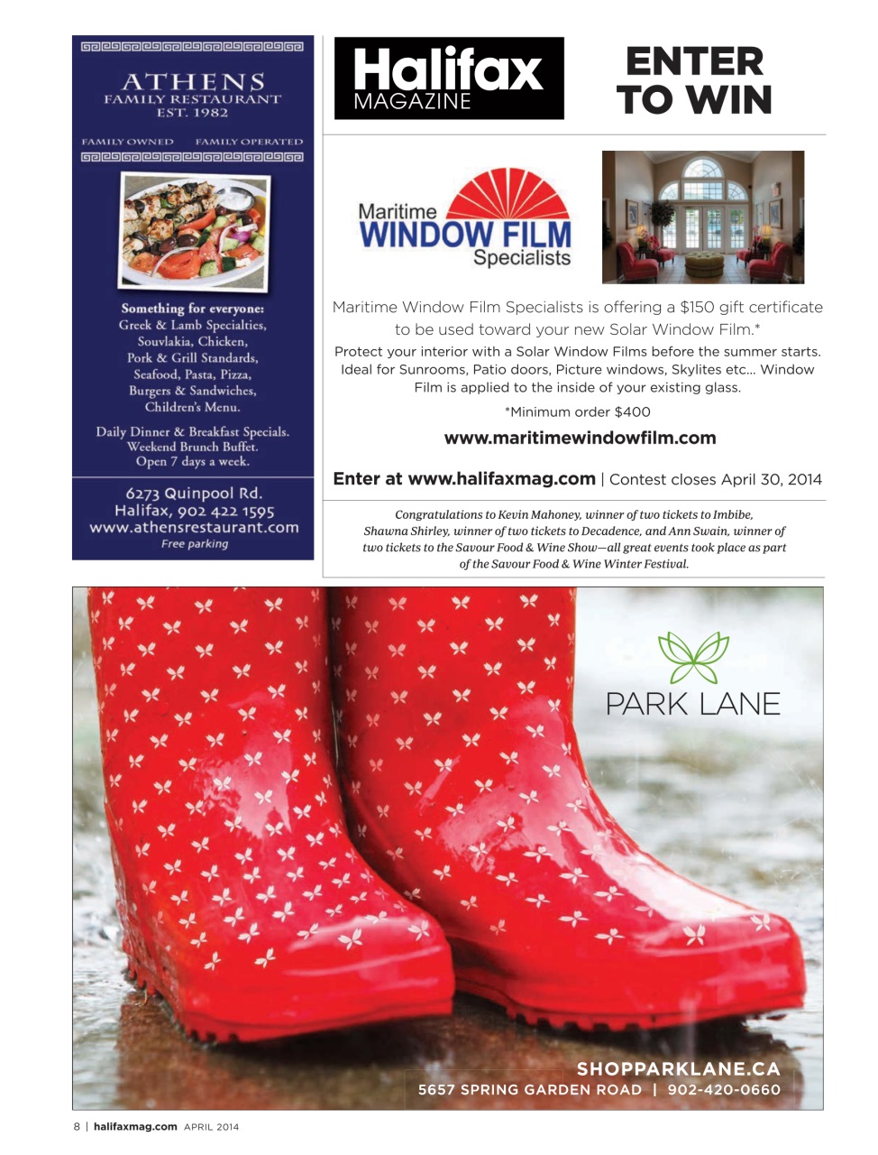 Halifax Magazine Preview Pages