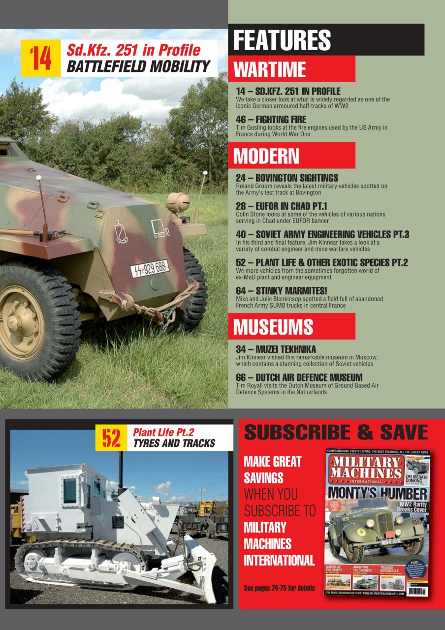 Military Machines International Preview Pages