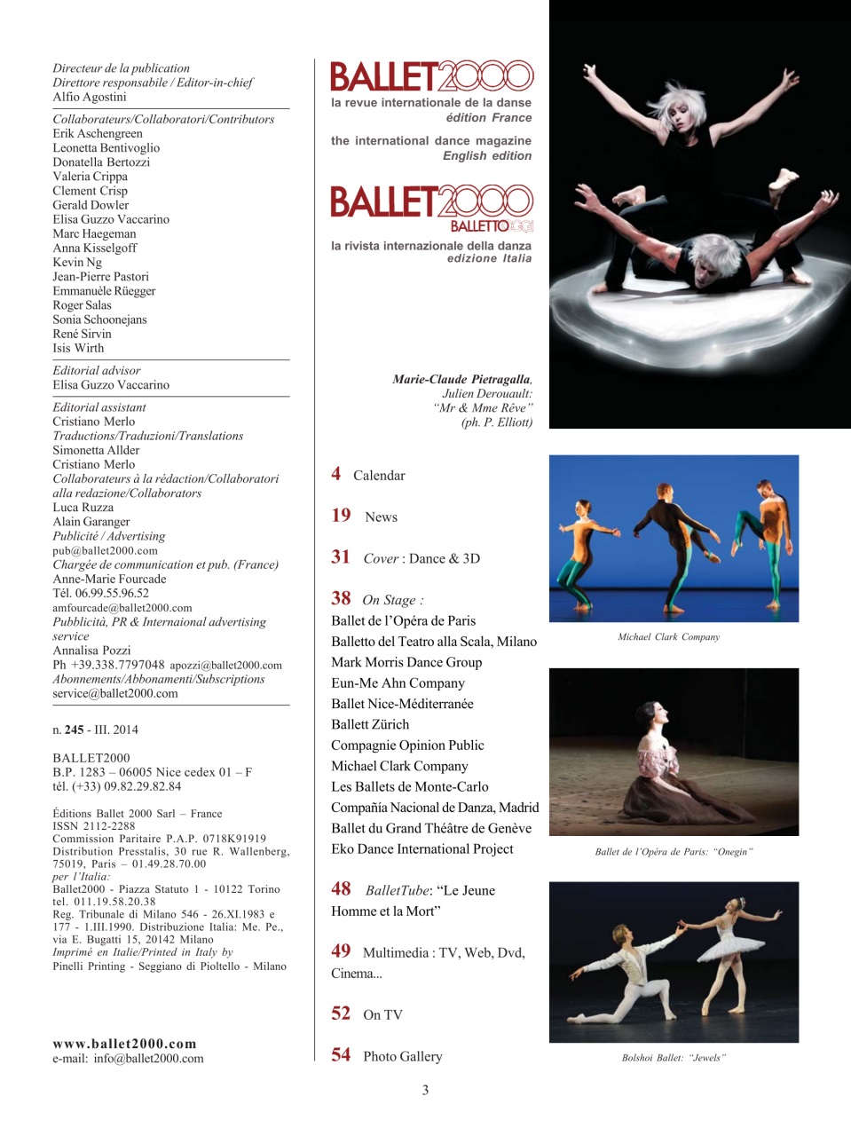 BALLET2000 English Edition Preview Pages