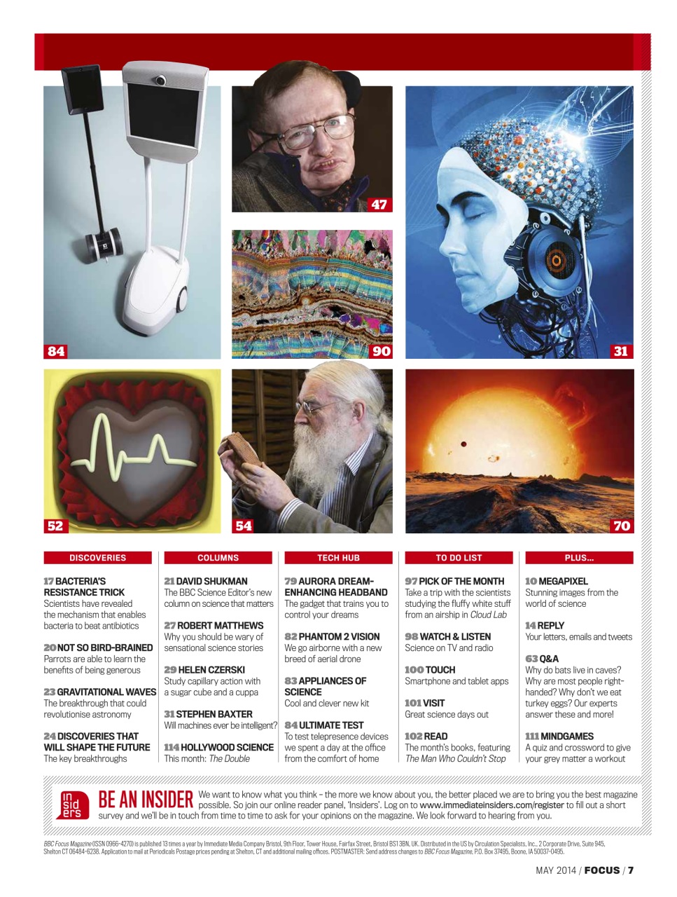 BBC Science Focus Magazine Preview Pages