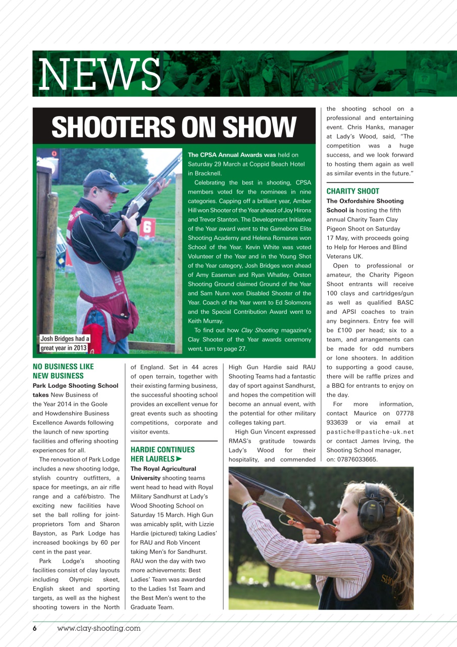 Clay Shooting Preview Pages