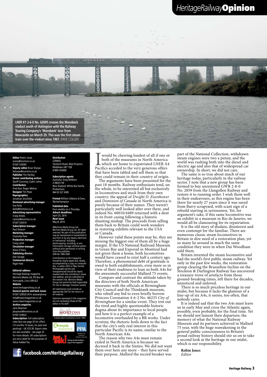 Heritage Railway Preview Pages