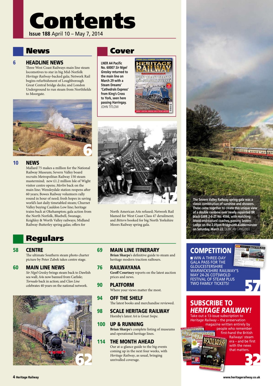 Heritage Railway Preview Pages