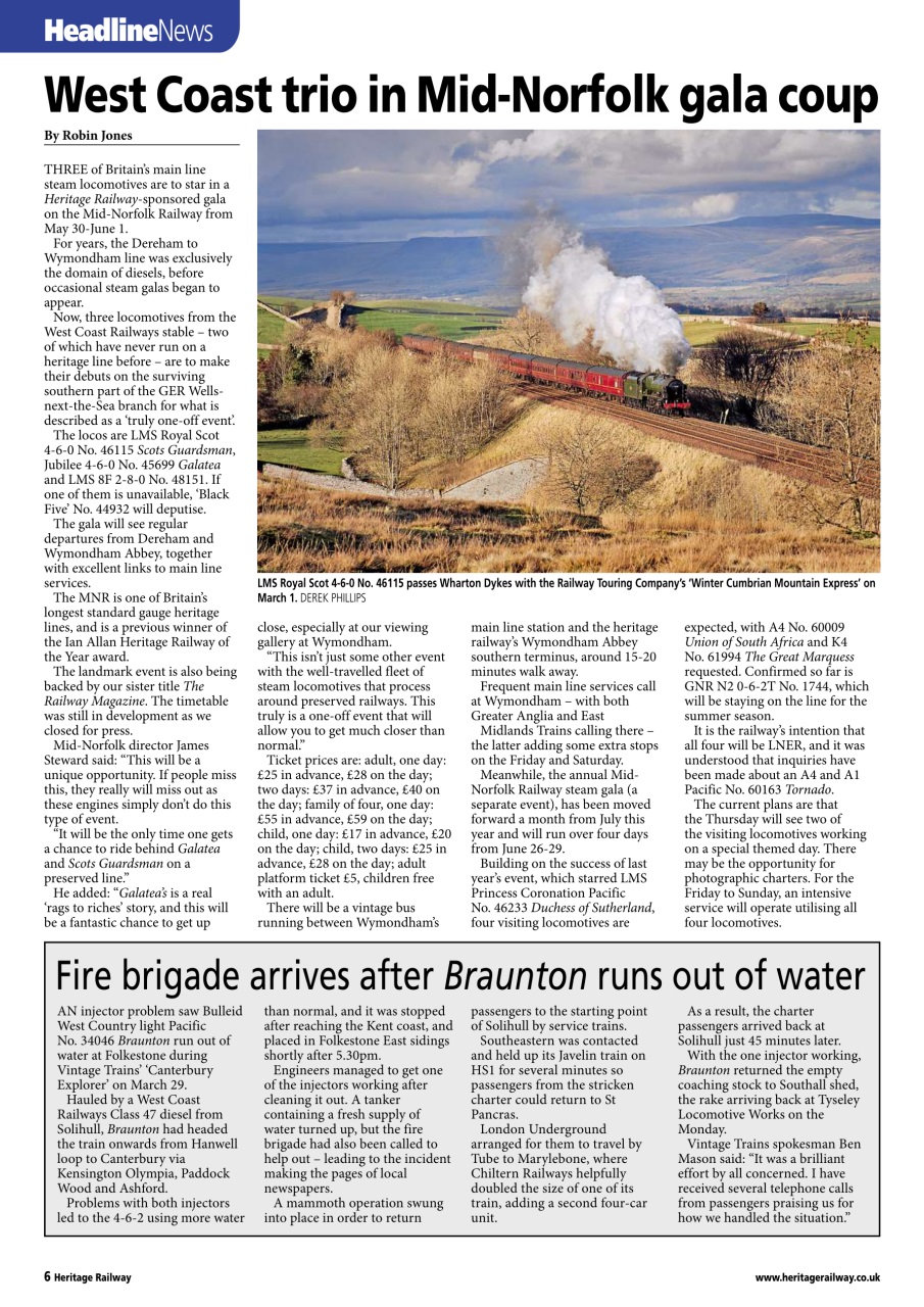 Heritage Railway Preview Pages