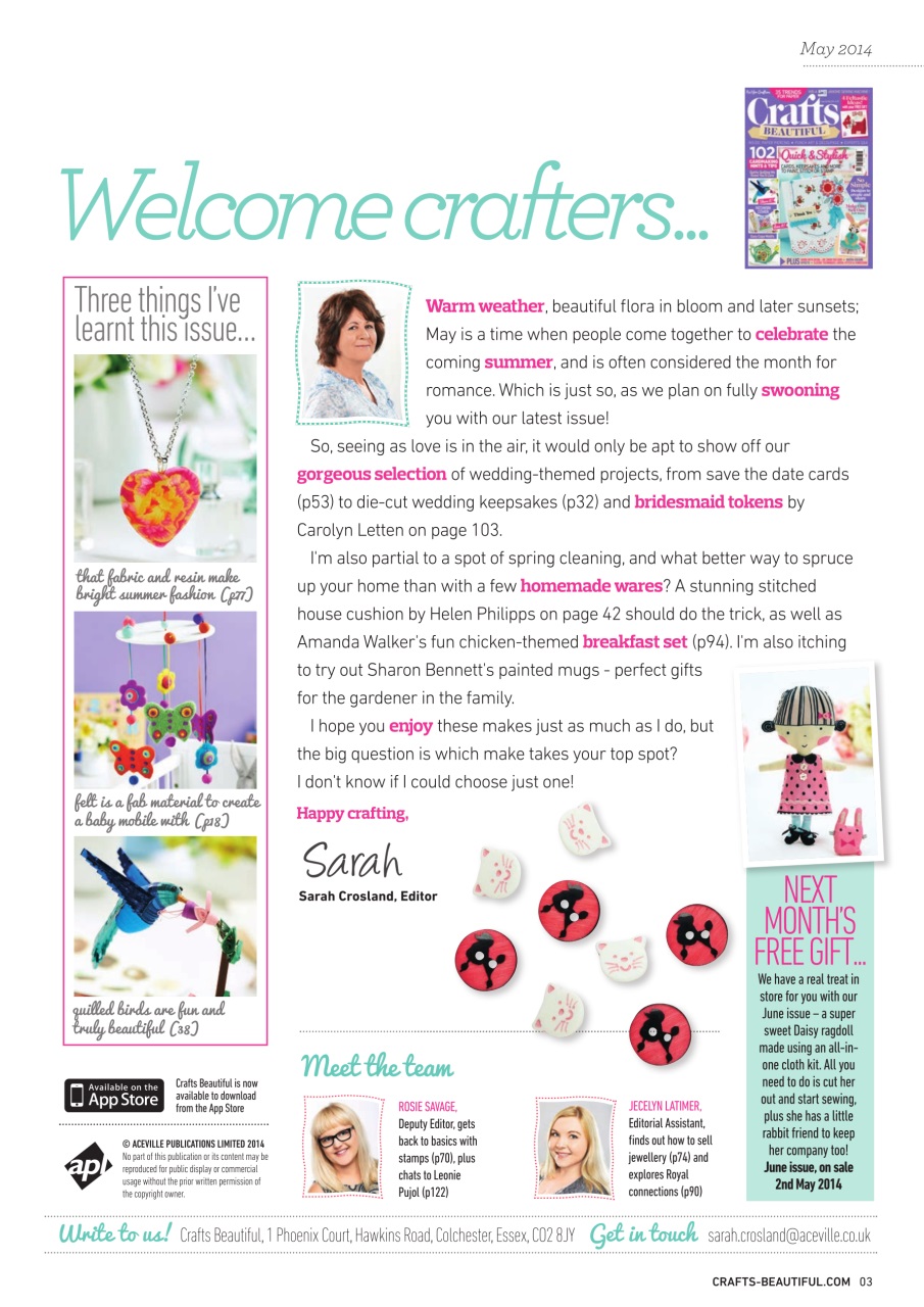 Crafts Beautiful Preview Pages