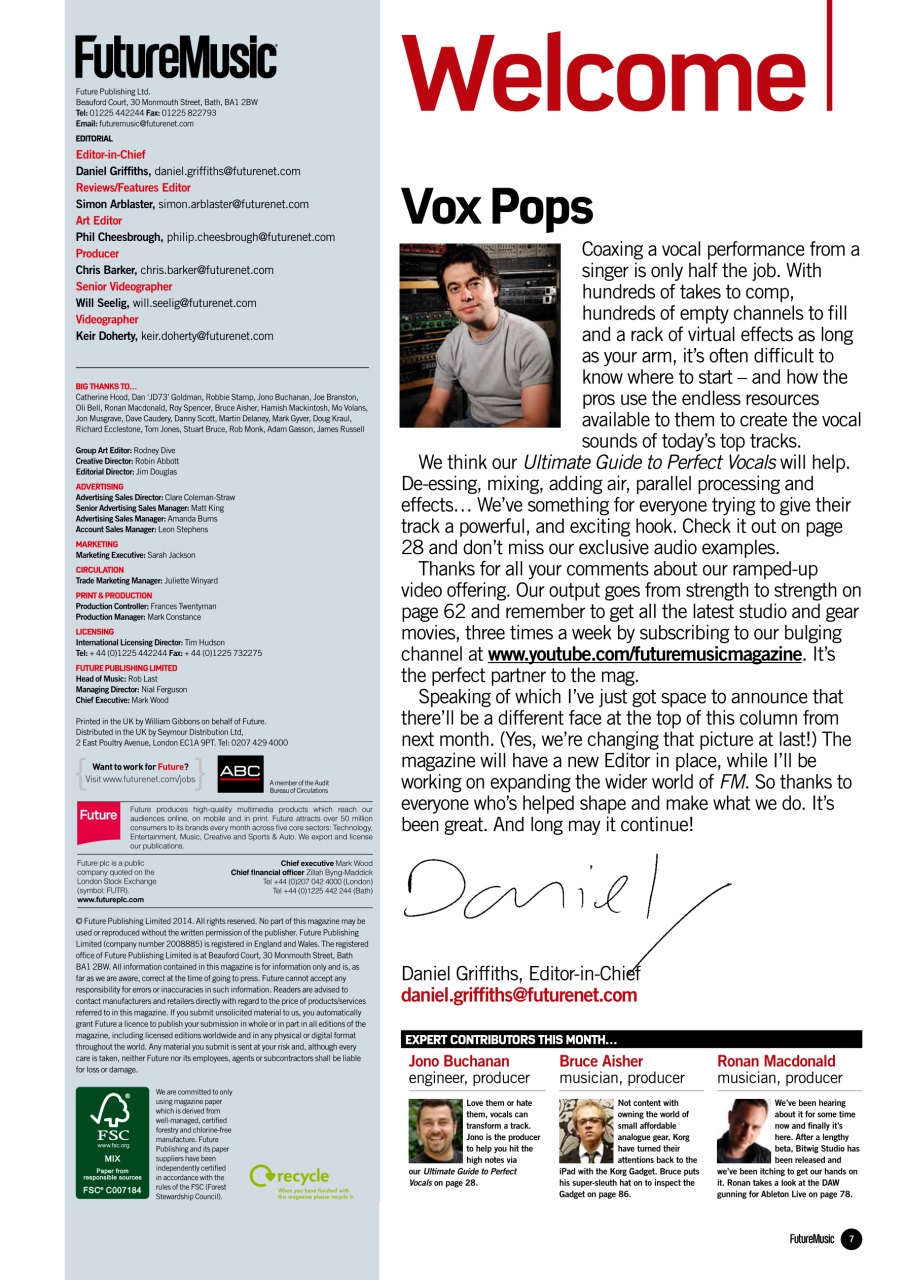 Future Music Preview Pages