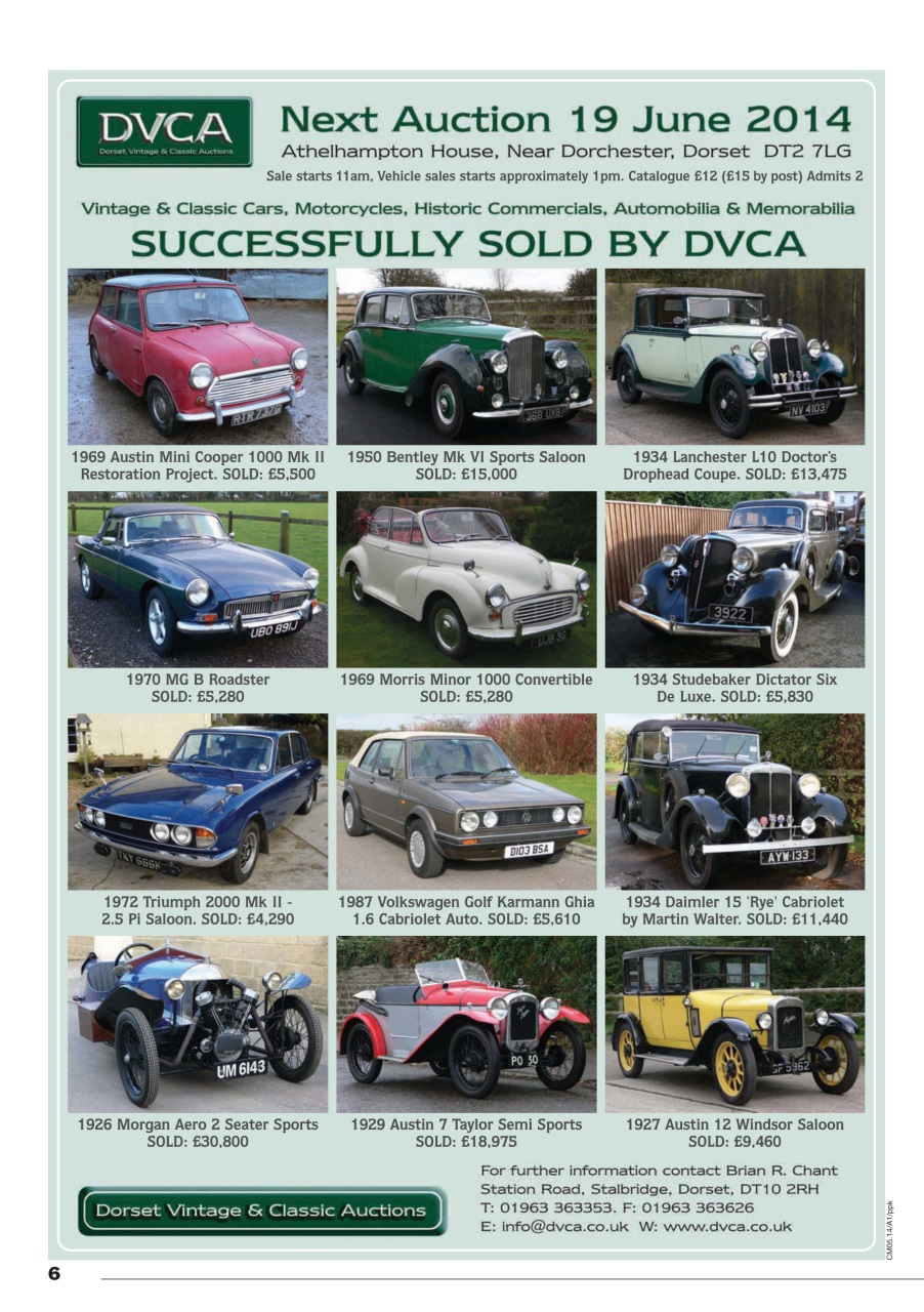 Classic Motoring Preview Pages