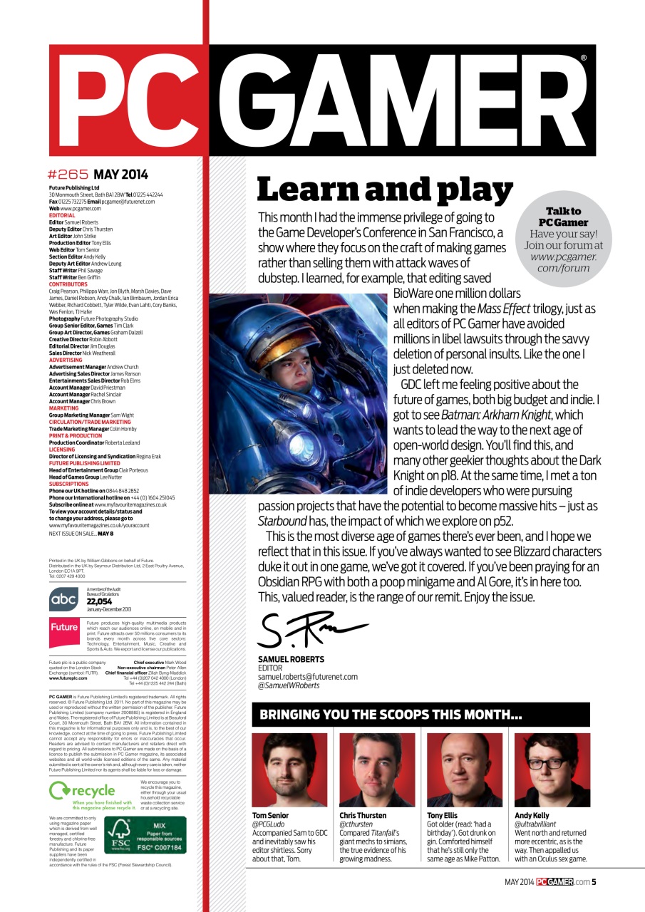 PC Gamer (UK Edition) Preview Pages