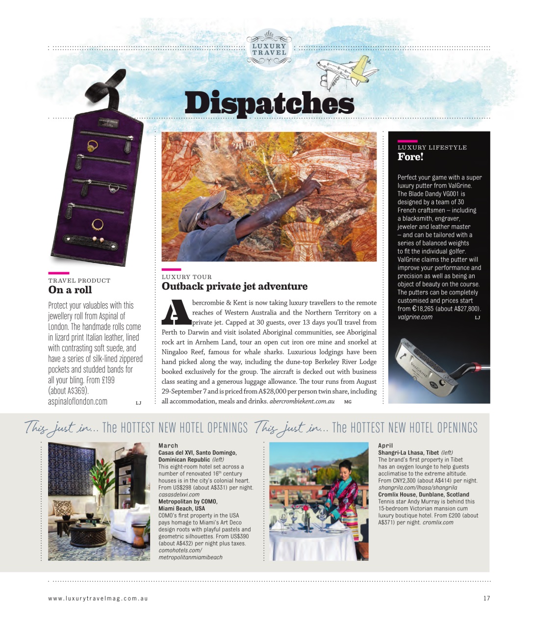 Luxury Travel Preview Pages