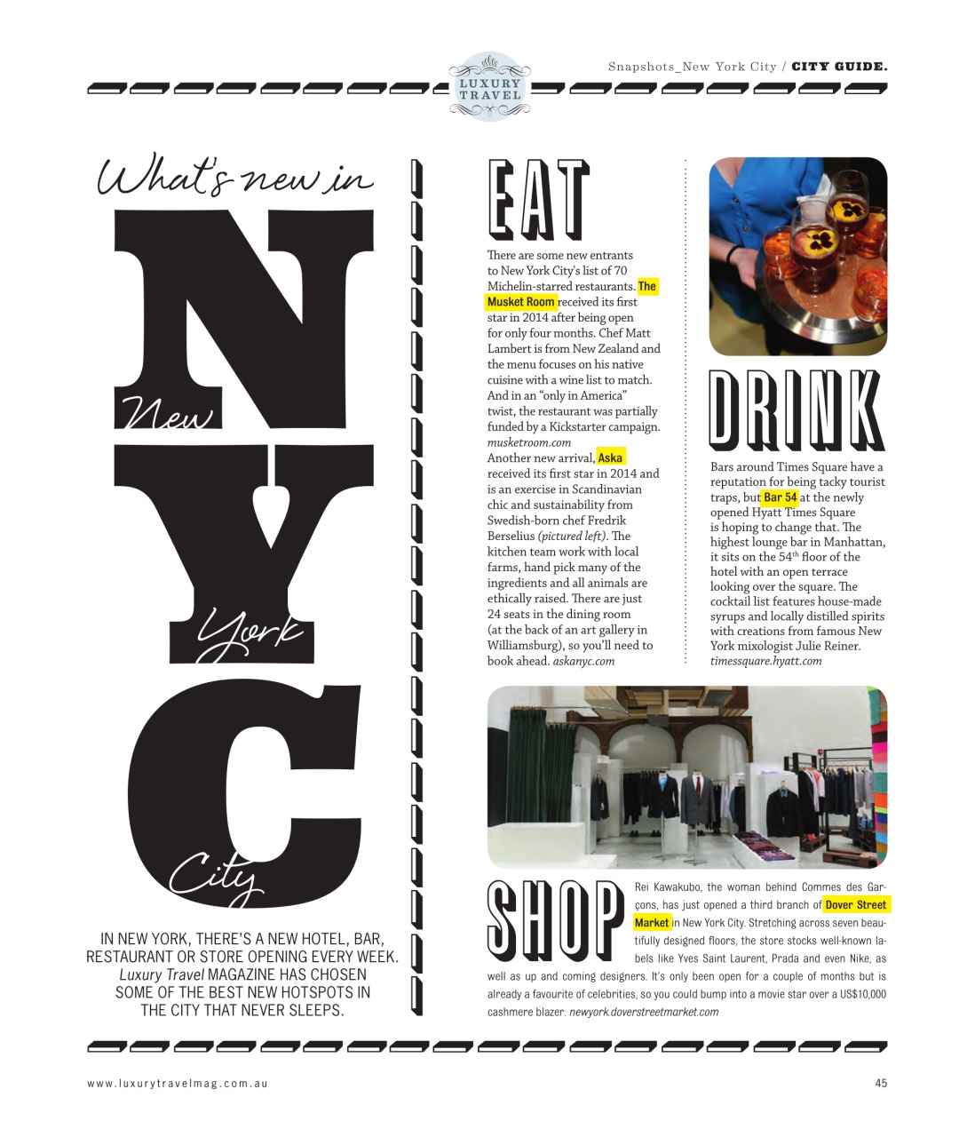 Luxury Travel Preview Pages