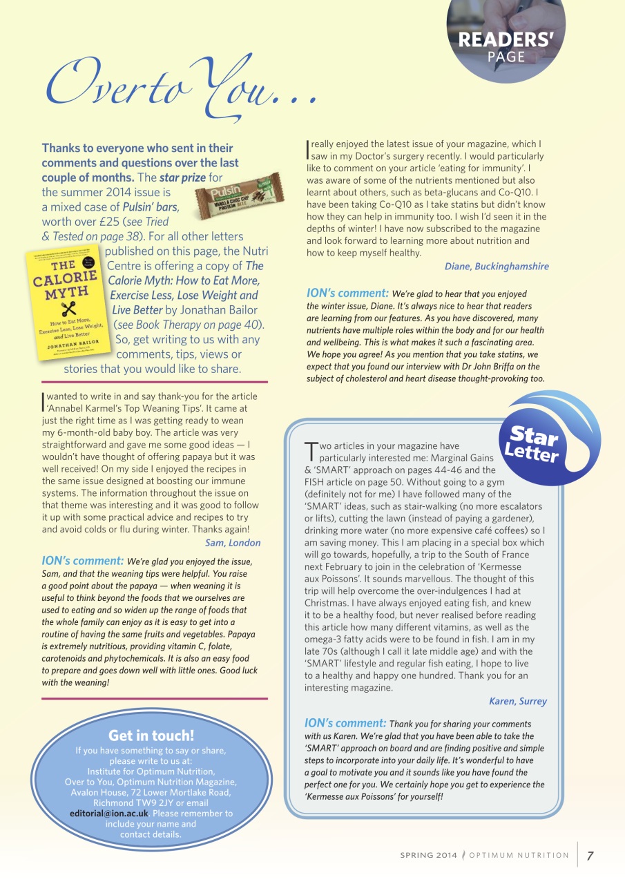 Optimum Nutrition Preview Pages