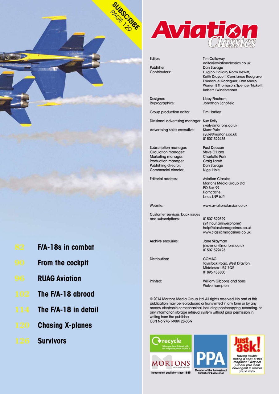 Aviation Classics Preview Pages