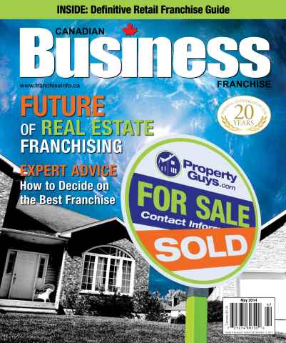 Canadian Business Franchise issue May/June 2014