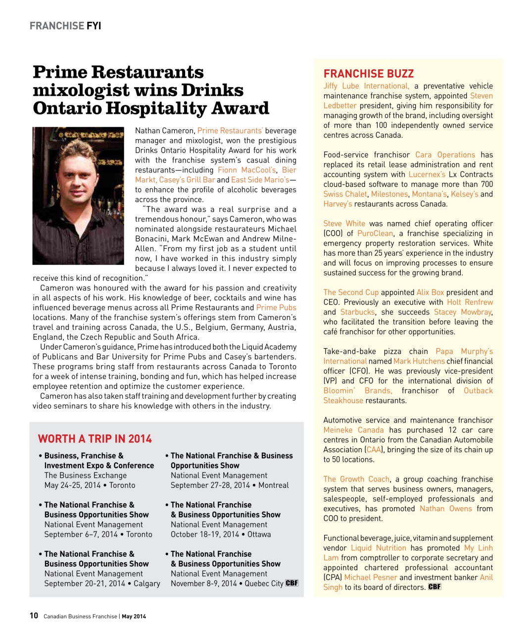 Canadian Business Franchise Preview Pages