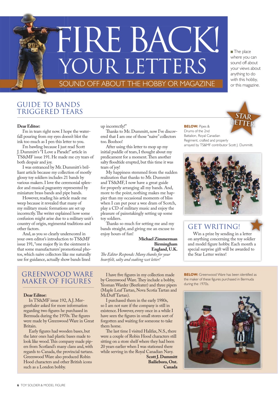 Toy Soldier & Model Figure Preview Pages