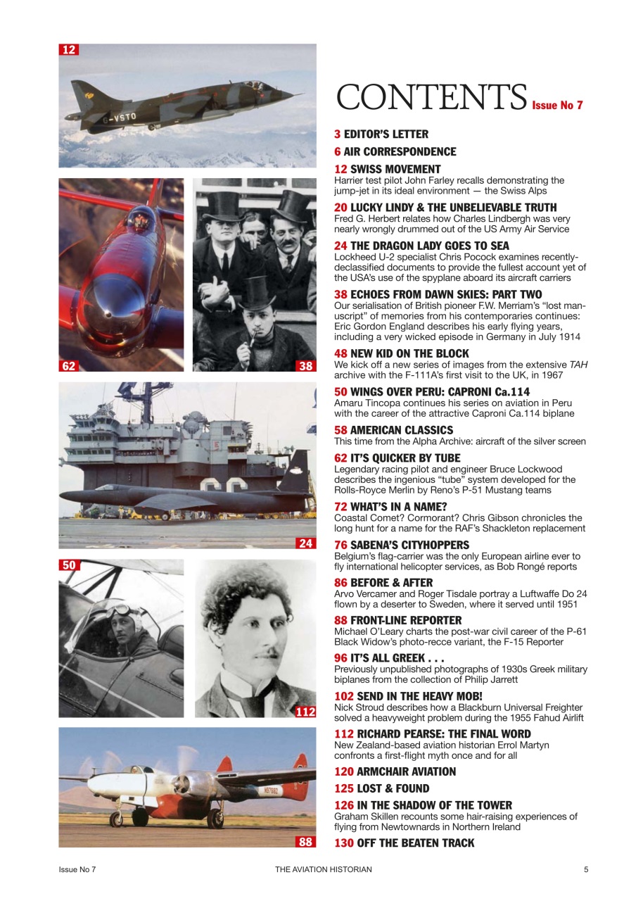 The Aviation Historian Magazine Preview Pages