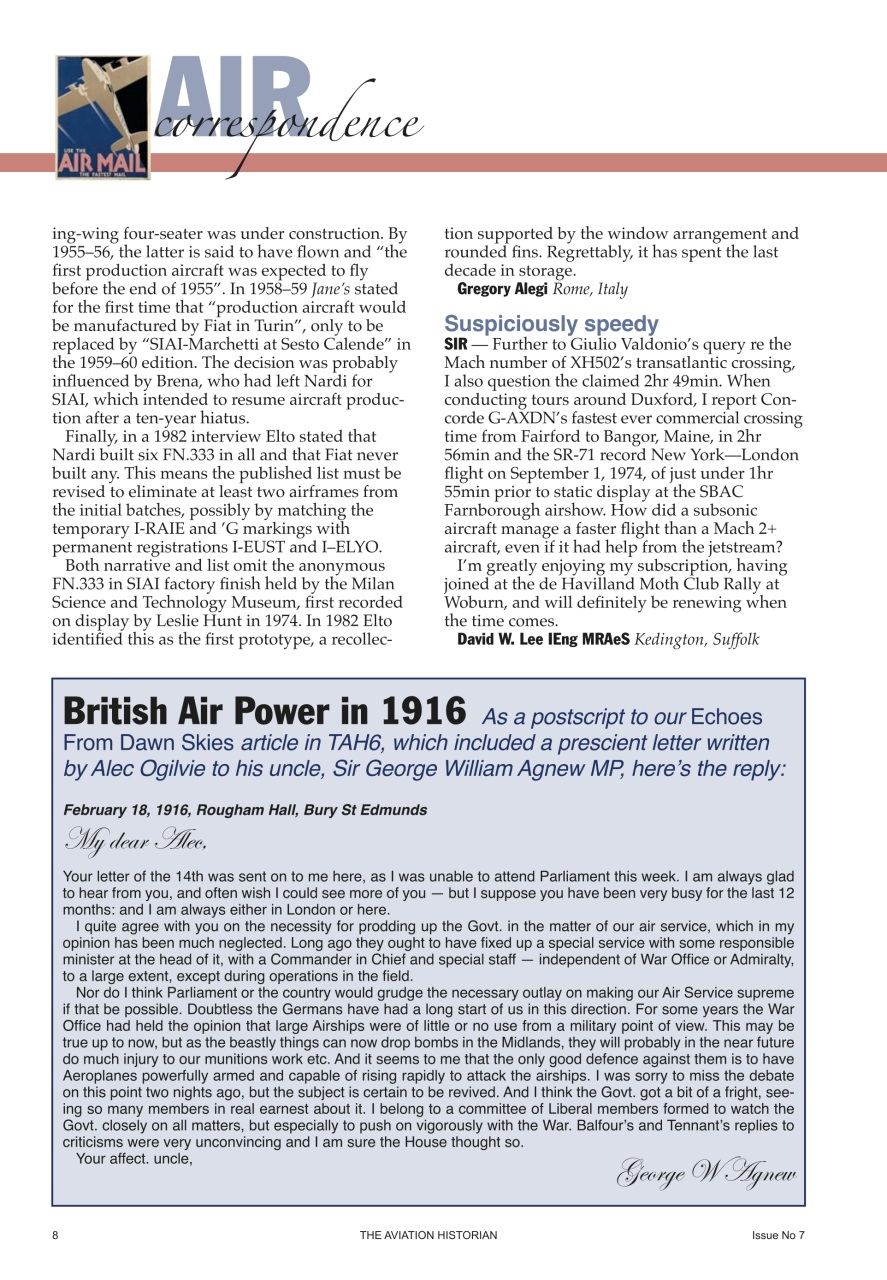 The Aviation Historian Magazine Preview Pages