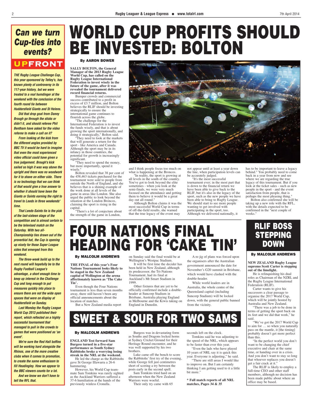 League Express Preview Pages