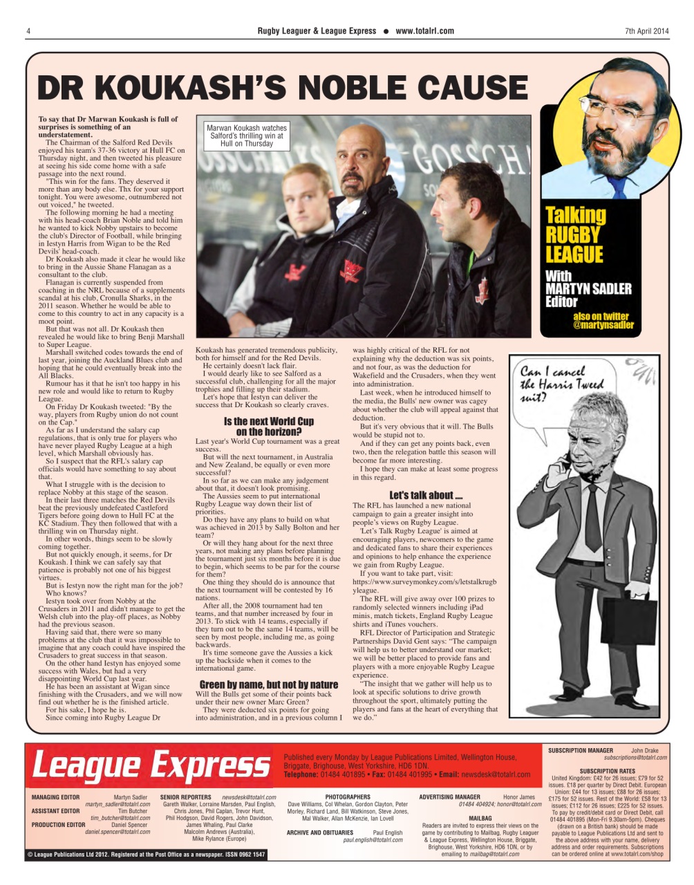 League Express Preview Pages