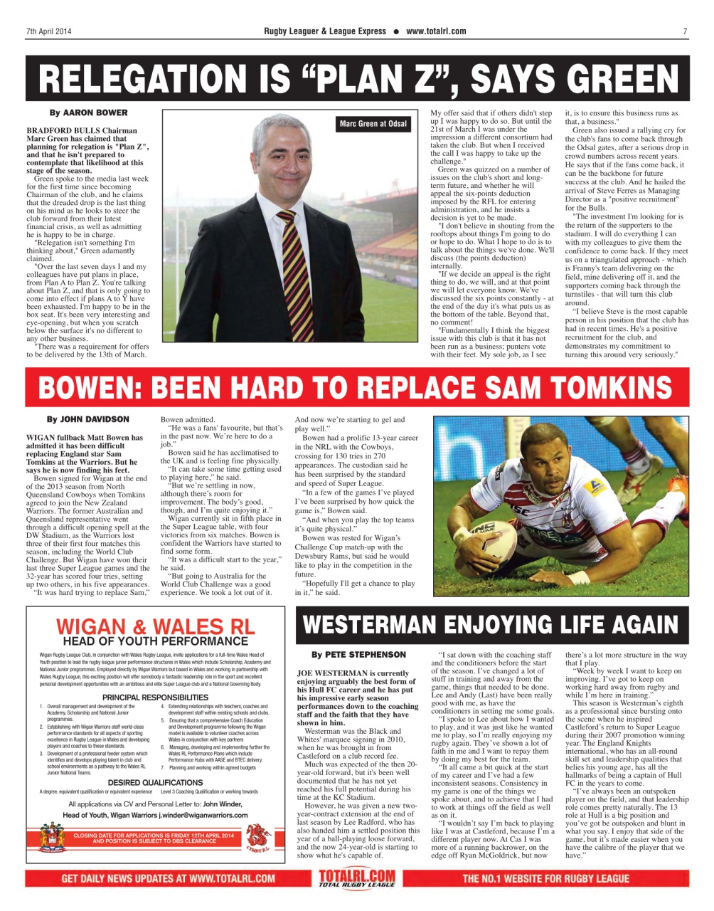 League Express Preview Pages