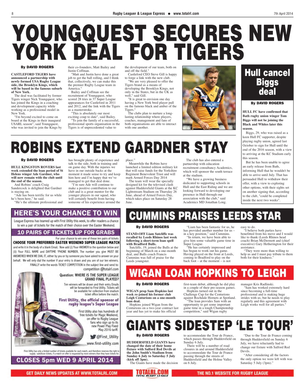 League Express Preview Pages