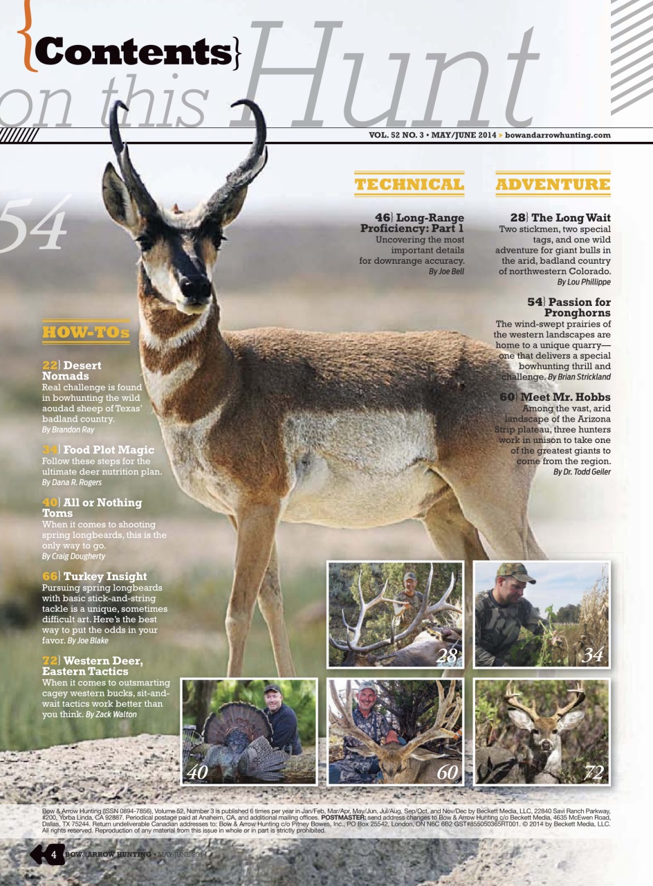 Bow & Arrow Hunting Preview Pages