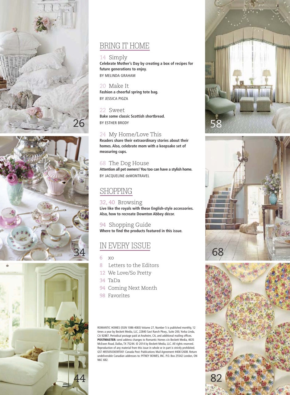 Romantic Homes Preview Pages