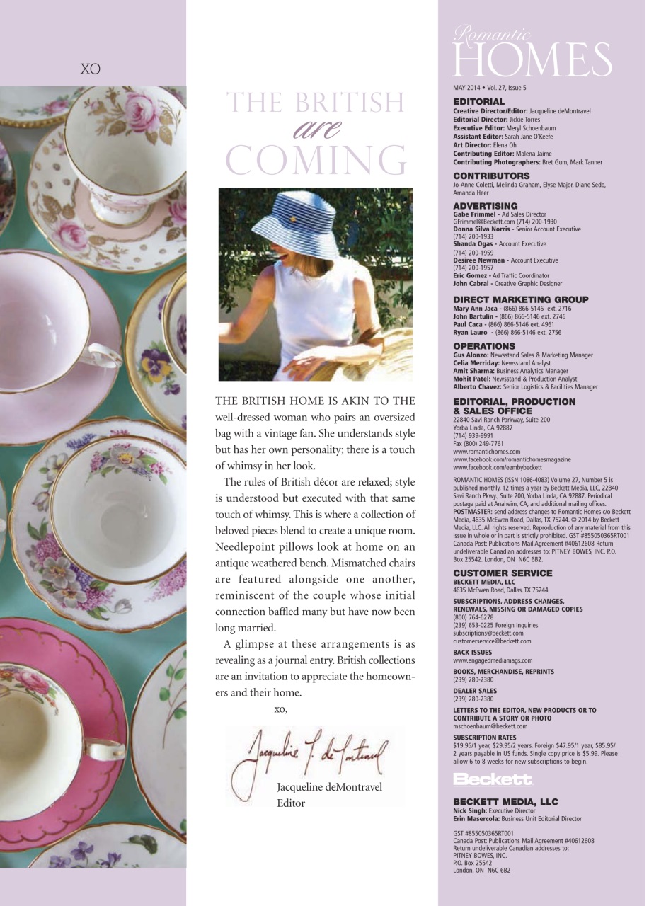 Romantic Homes Preview Pages