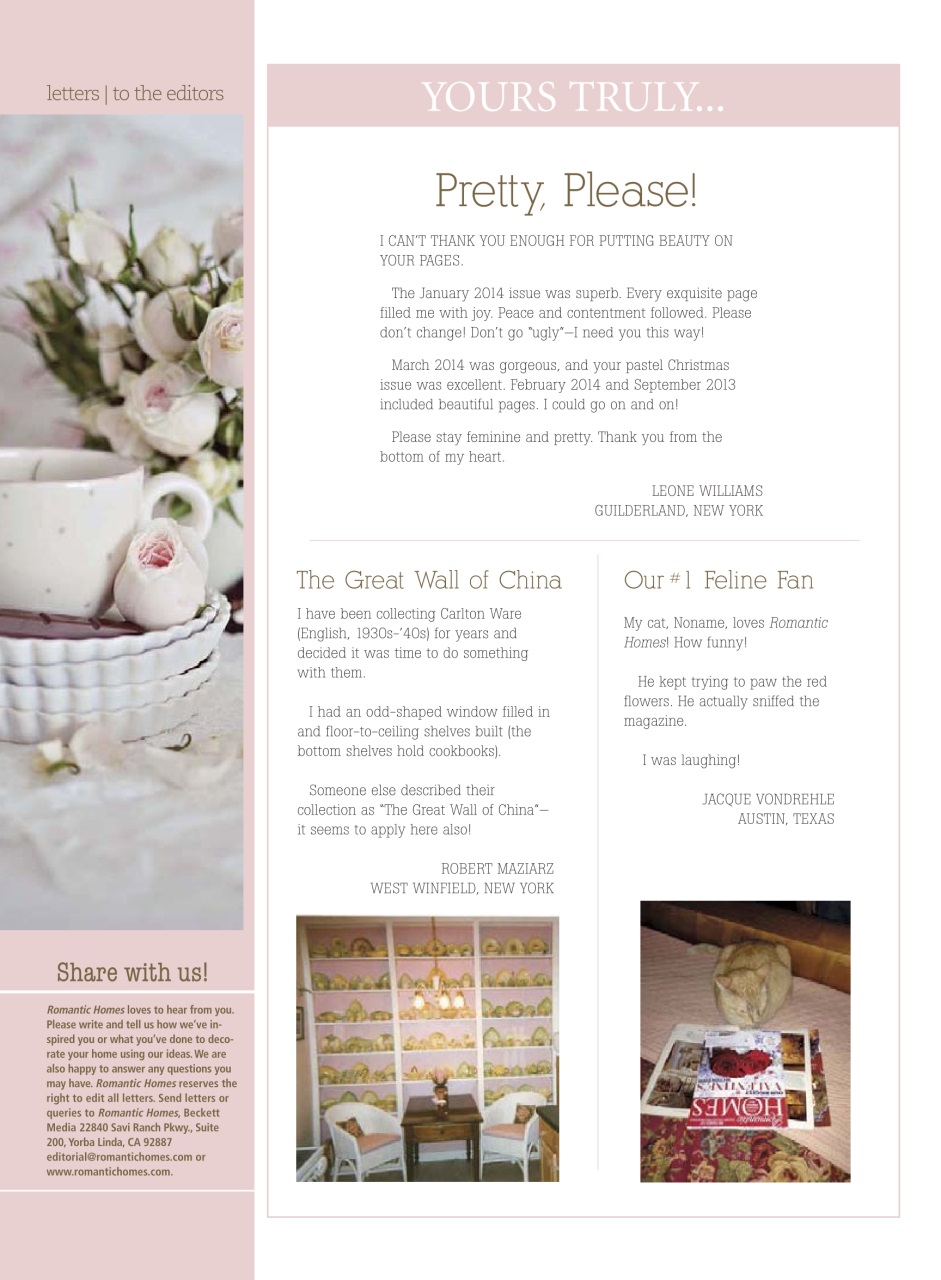 Romantic Homes Preview Pages