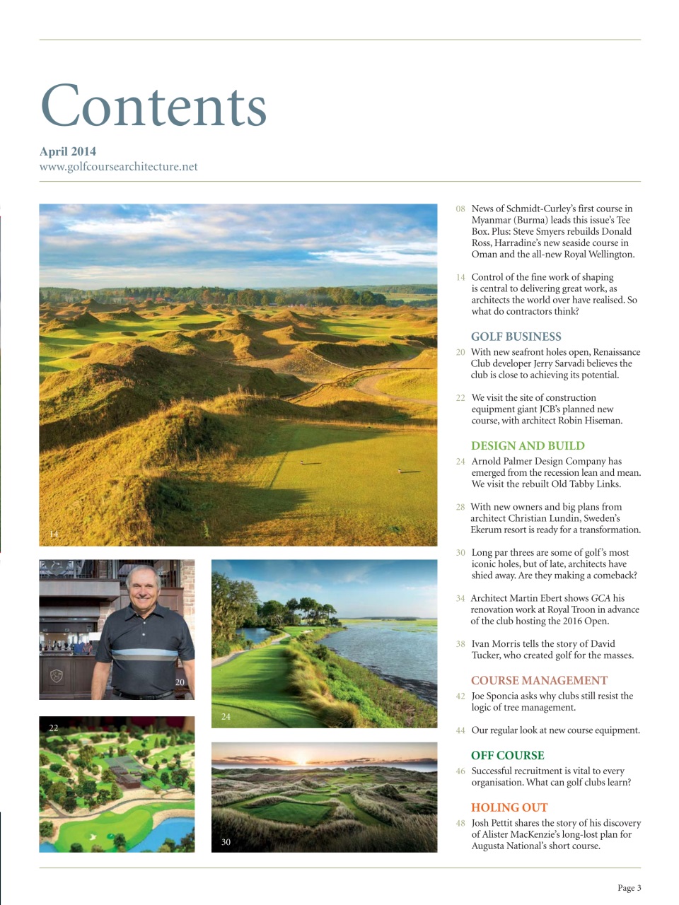 Golf Course Architecture Preview Pages