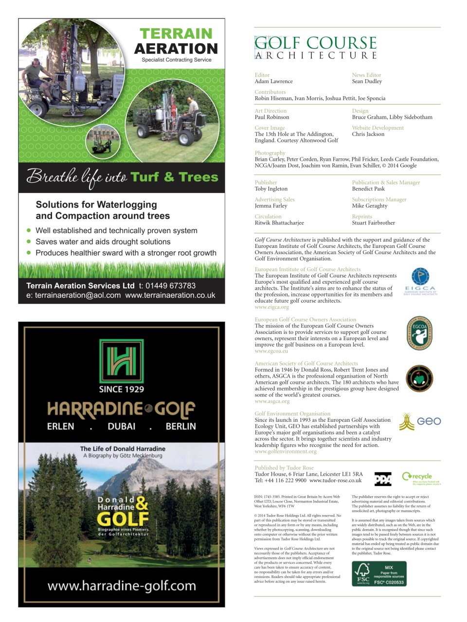 Golf Course Architecture Preview Pages