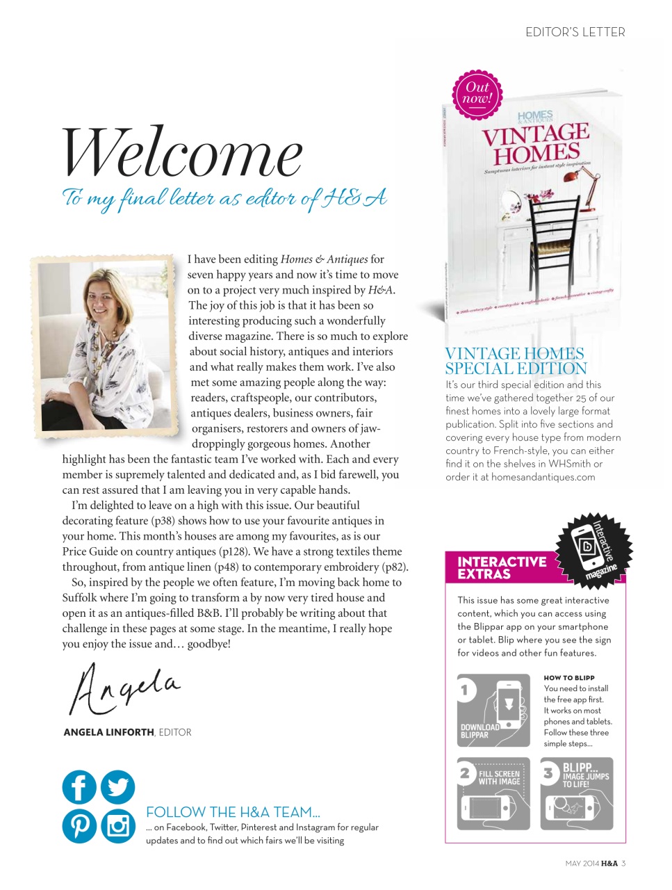 Homes & Antiques Magazine Preview Pages