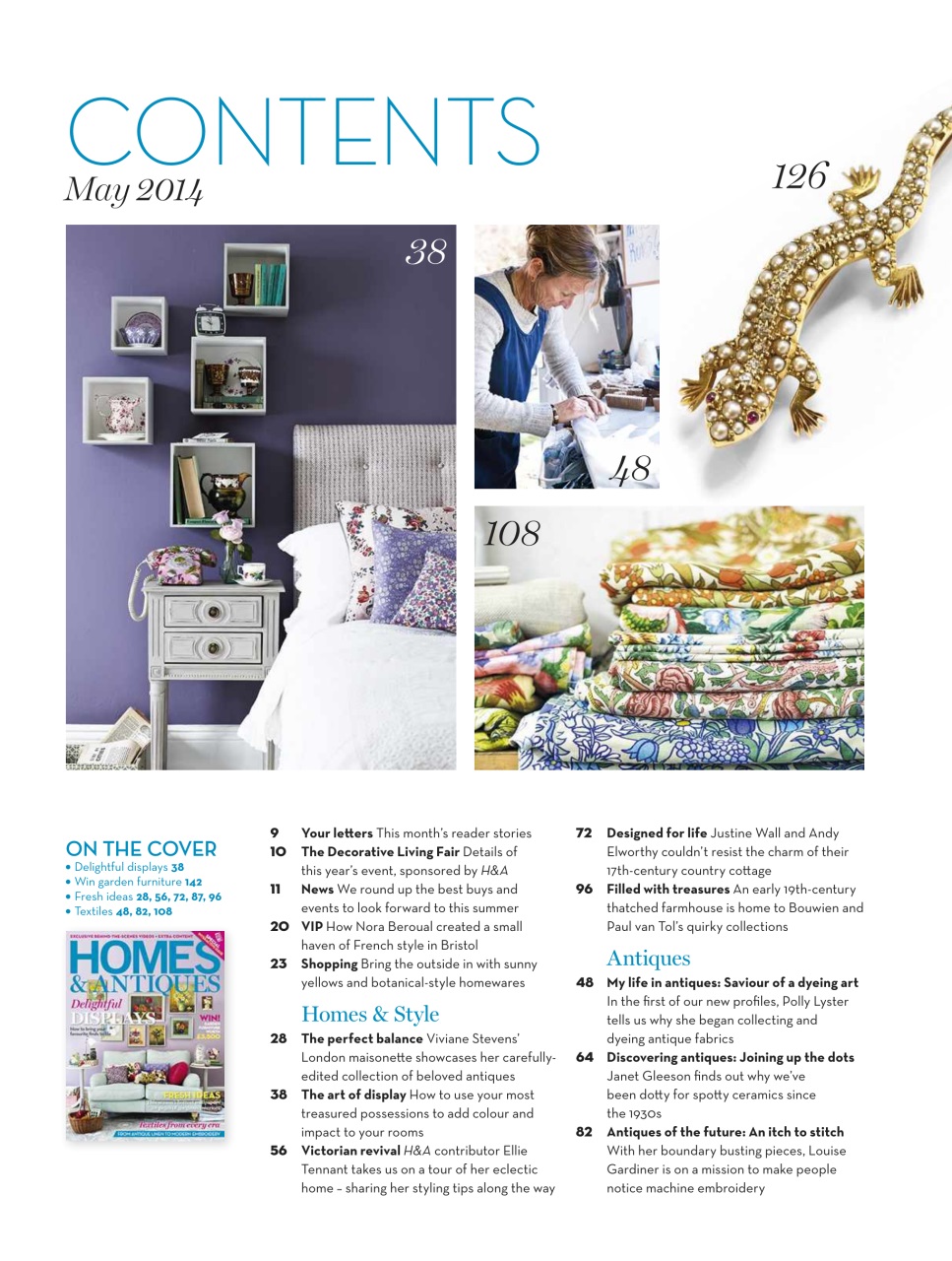 Homes & Antiques Magazine Preview Pages