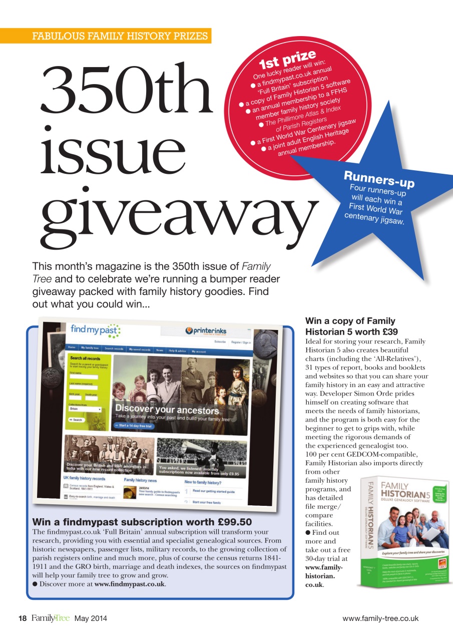 Family Tree Preview Pages