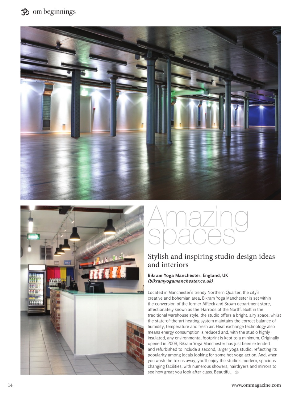 OM Yoga Magazine Preview Pages