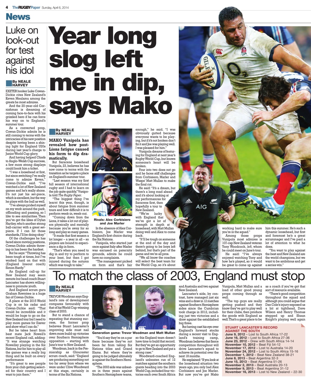 The Rugby Paper Preview Pages