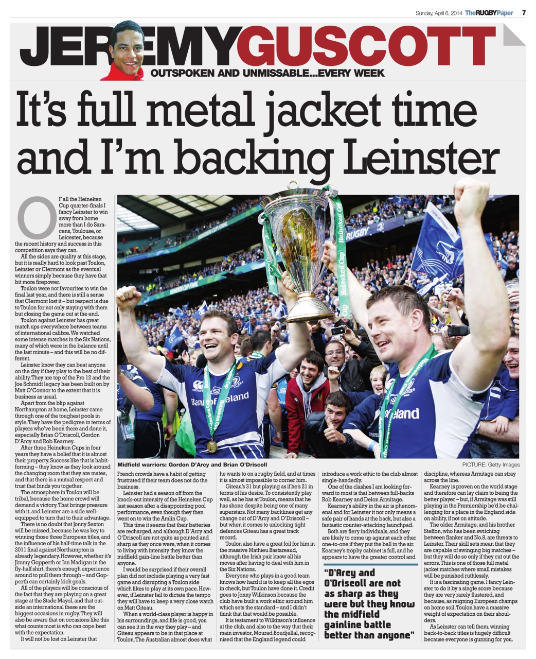 The Rugby Paper Preview Pages