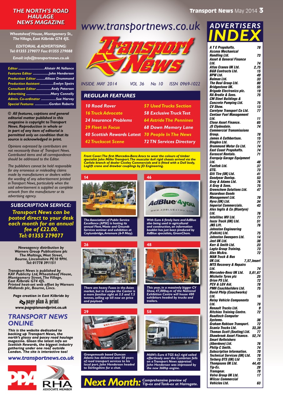 Transport News Preview Pages