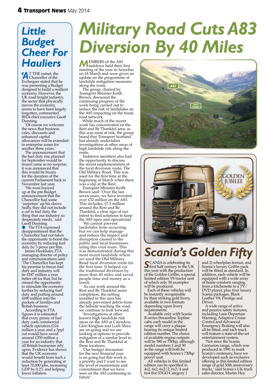 Transport News Preview Pages