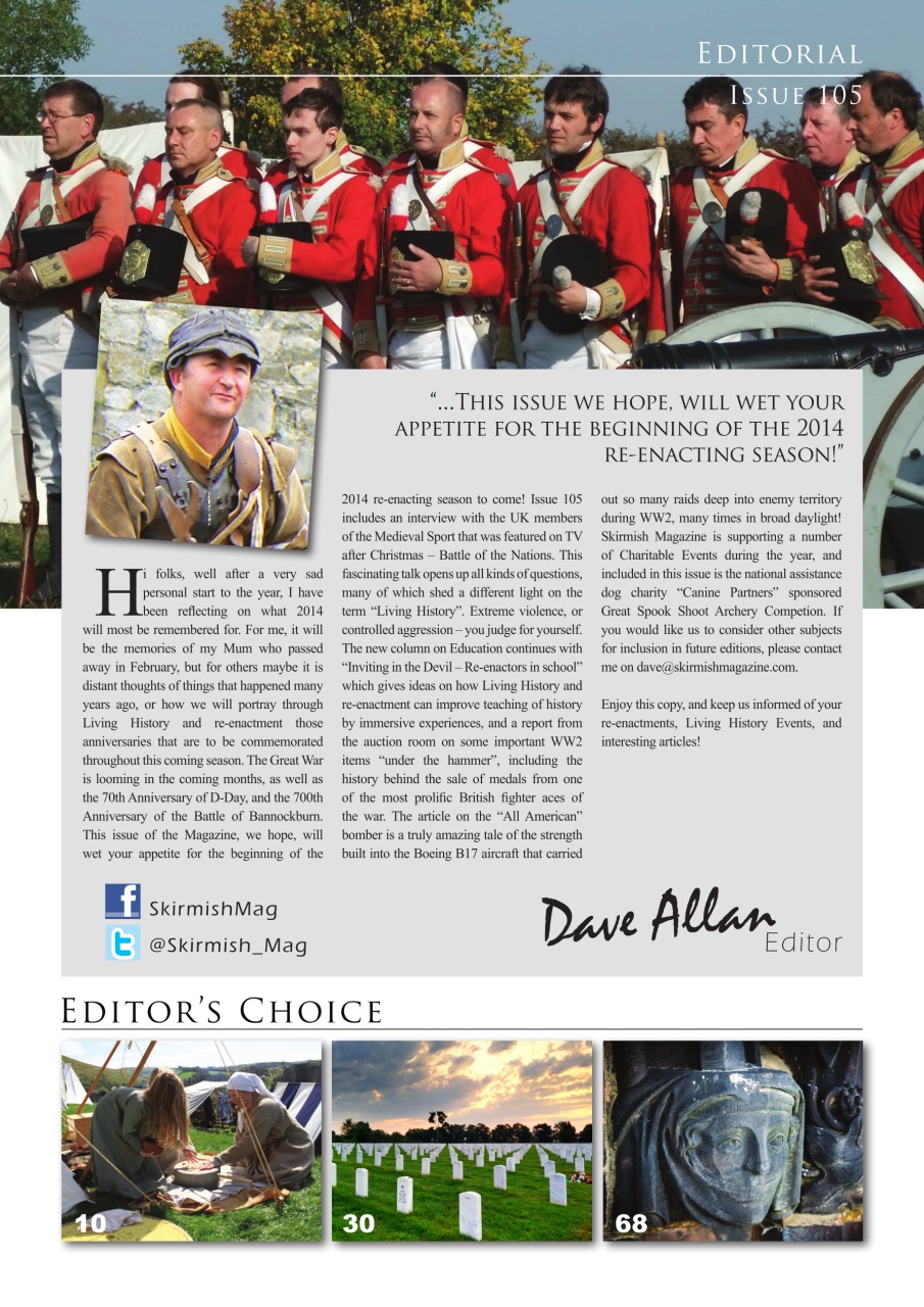 Skirmish Living History Preview Pages