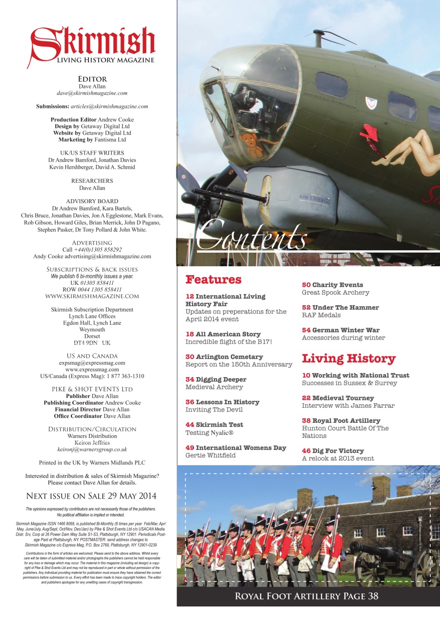 Skirmish Living History Preview Pages