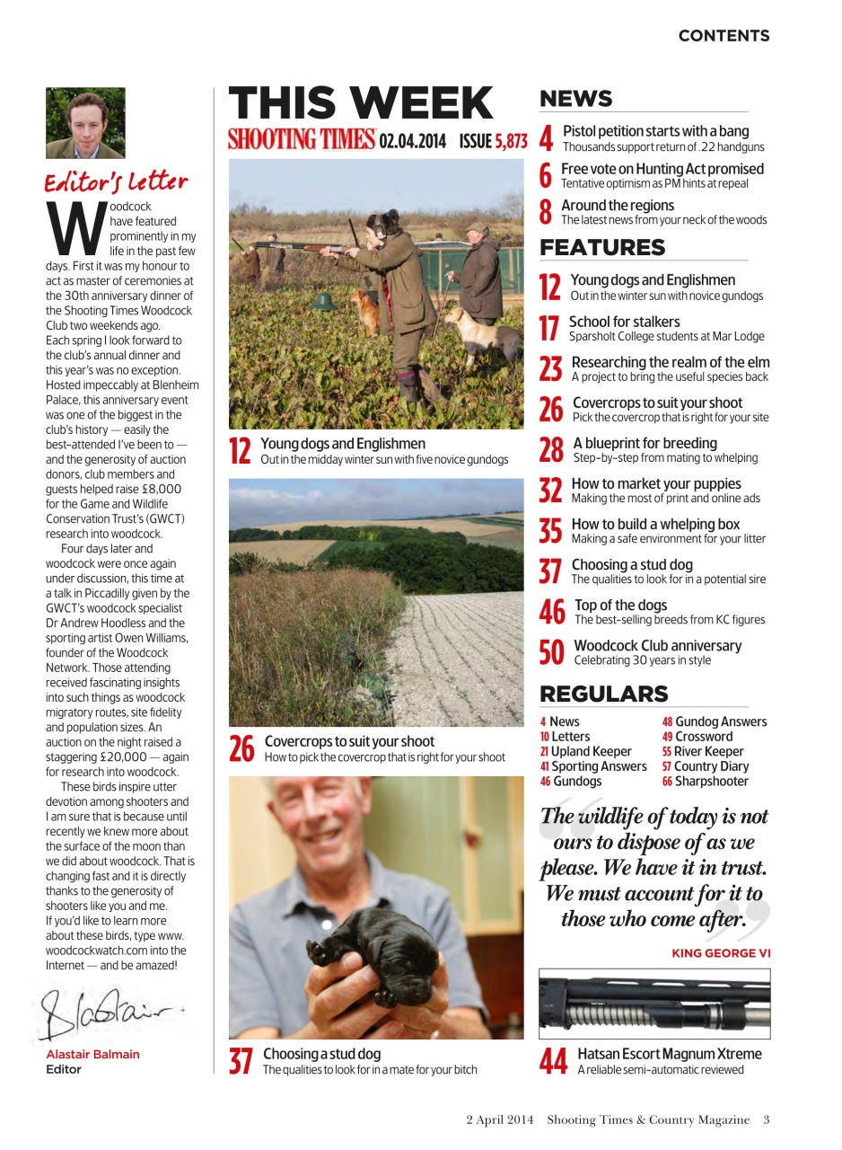 Shooting Times & Country Preview Pages